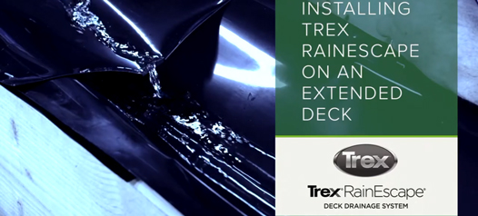 Installing Trex RainEscape on an extended Deck