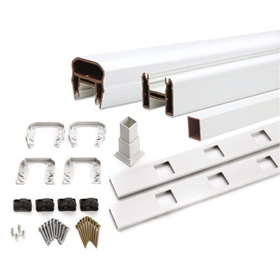 trex transcend railing kit classic white composite products profiles measurements