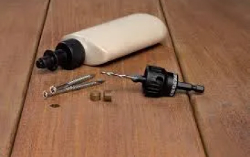 Pro plug wood decking or flooring kits, plugs, screws, glue , deck