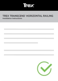 TREX Transcend® Horizontal Railing Install Guide