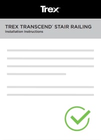 Trex Transcend® Stair Railing Installation Guide